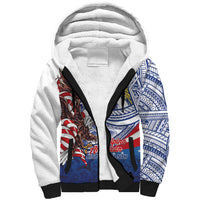 Filipino American History Month Sherpa Hoodie Philippines Agila USA Eagle Mix Flag