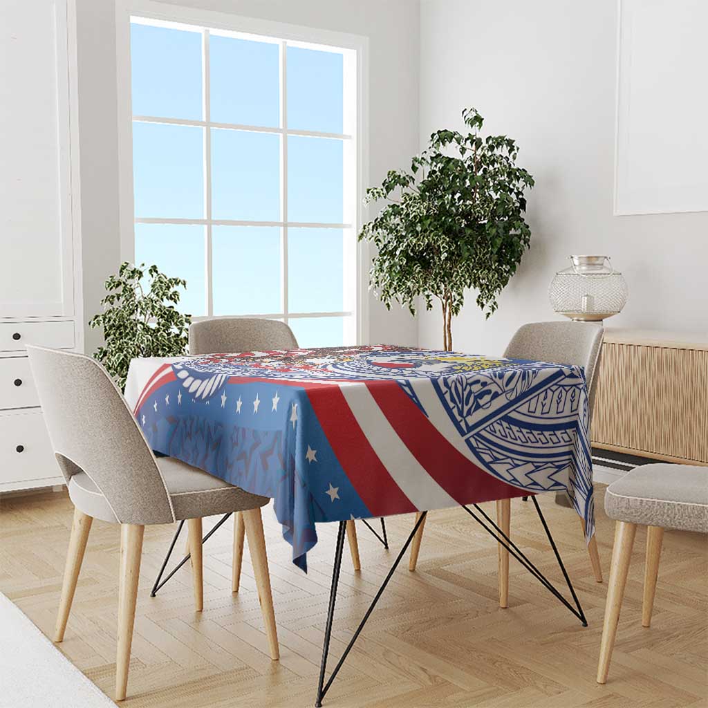 Filipino American History Month Tablecloth Philippines Agila USA Eagle Mix Flag