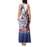 Filipino American History Month Tank Maxi Dress Philippines Agila USA Eagle Mix Flag LT14 - Polynesian Pride