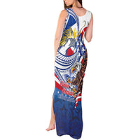 Filipino American History Month Tank Maxi Dress Philippines Agila USA Eagle Mix Flag LT14 - Polynesian Pride
