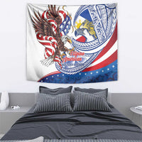 Filipino American History Month Tapestry Philippines Agila USA Eagle Mix Flag LT14 - Polynesian Pride