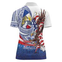 Filipino American History Month Women Polo Shirt Philippines Agila USA Eagle Mix Flag