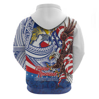 Filipino American History Month Zip Hoodie Philippines Agila USA Eagle Mix Flag LT14 - Polynesian Pride