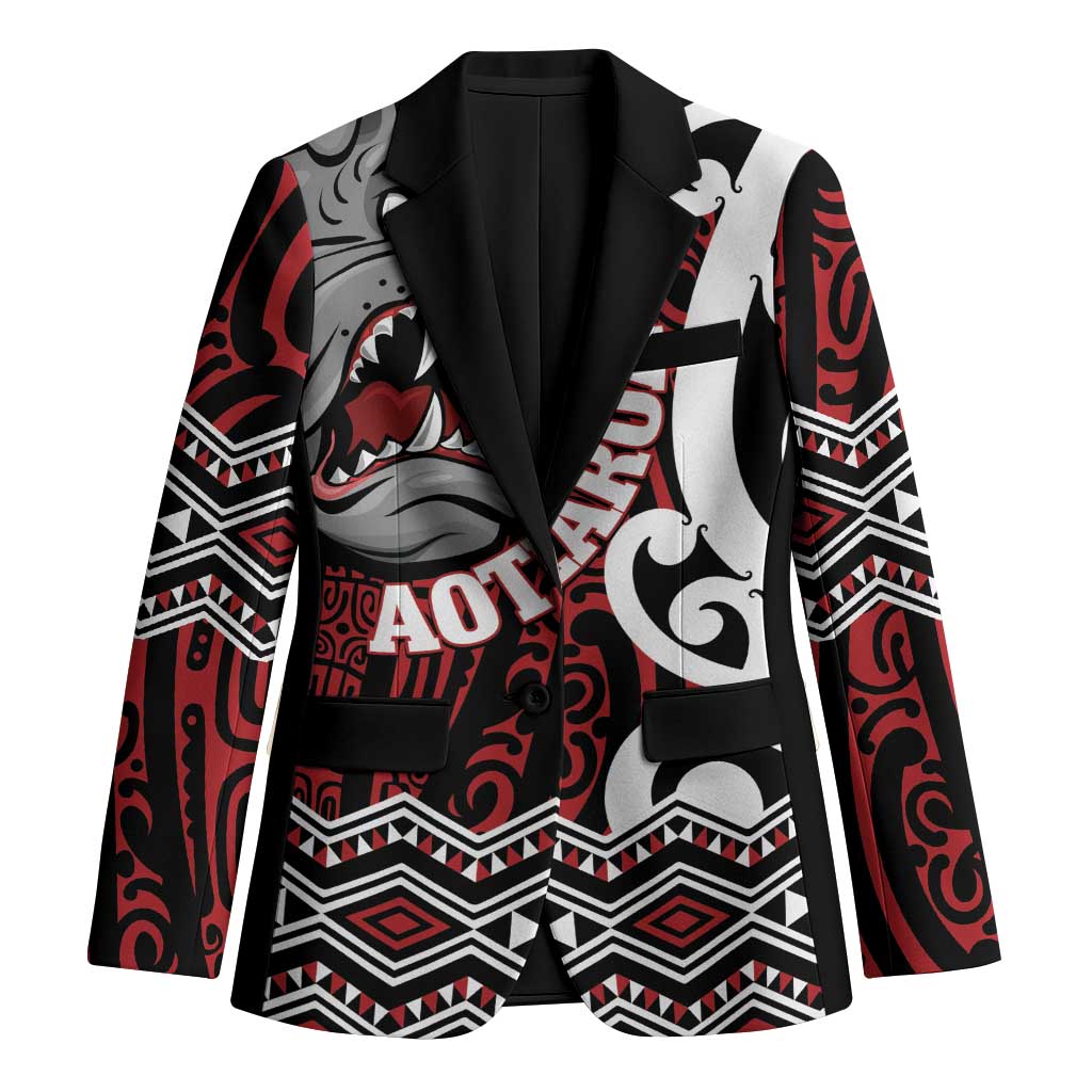 Personalised Aotearoa Bulldog Blazer New Zealand Maori Taniko Art - Polynesian Pride