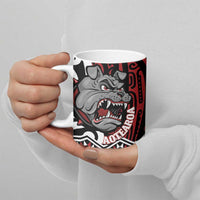 Personalised Aotearoa Bulldog Ceramic Mug New Zealand Maori Taniko Art - Polynesian Pride
