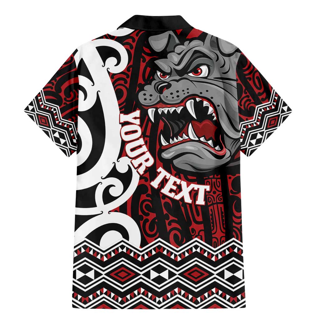 Personalised Aotearoa Bulldog Family Matching Mermaid Dress and Hawaiian Shirt New Zealand Maori Taniko Art