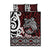 Personalised Aotearoa Bulldog Quilt Bed Set New Zealand Maori Taniko Art