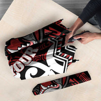 Personalised Aotearoa Bulldog Umbrella New Zealand Maori Taniko Art - Polynesian Pride