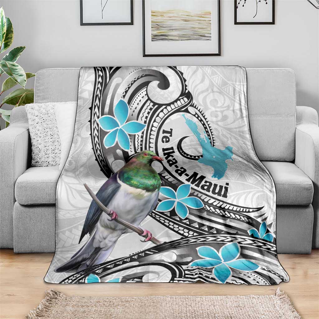 Aotearoa Te Ika-a-Maui Blanket South Island Kekeru Maori Koru