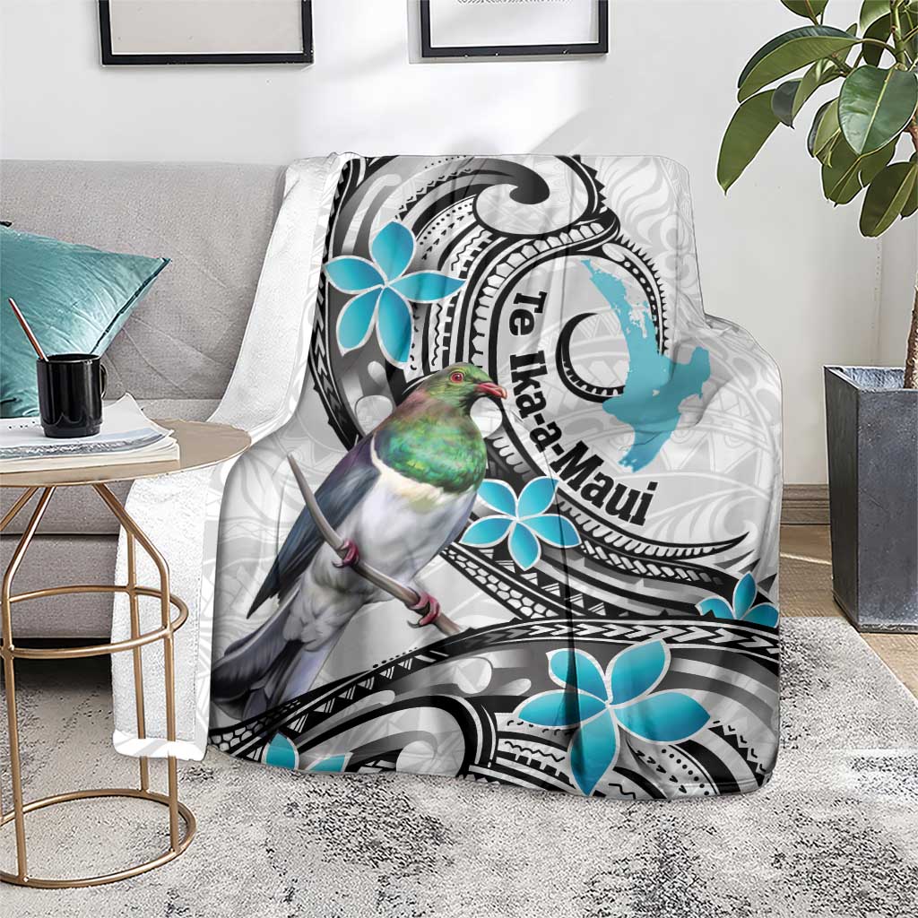 Aotearoa Te Ika-a-Maui Blanket South Island Kekeru Maori Koru