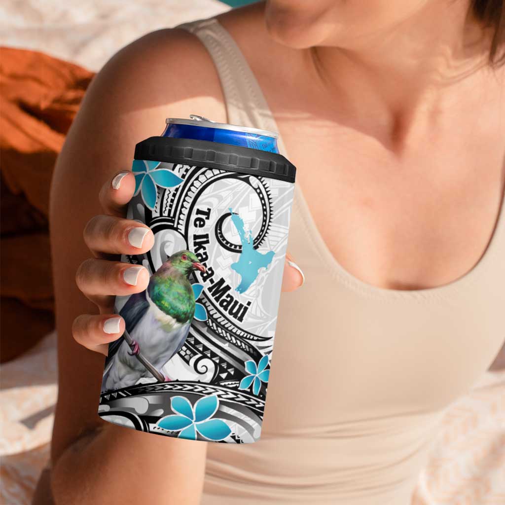 Aotearoa Te Ika-a-Maui 4 in 1 Can Cooler Tumbler South Island Kekeru Maori Koru