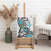 Aotearoa Te Ika-a-Maui Canvas Wall Art South Island Kekeru Maori Koru