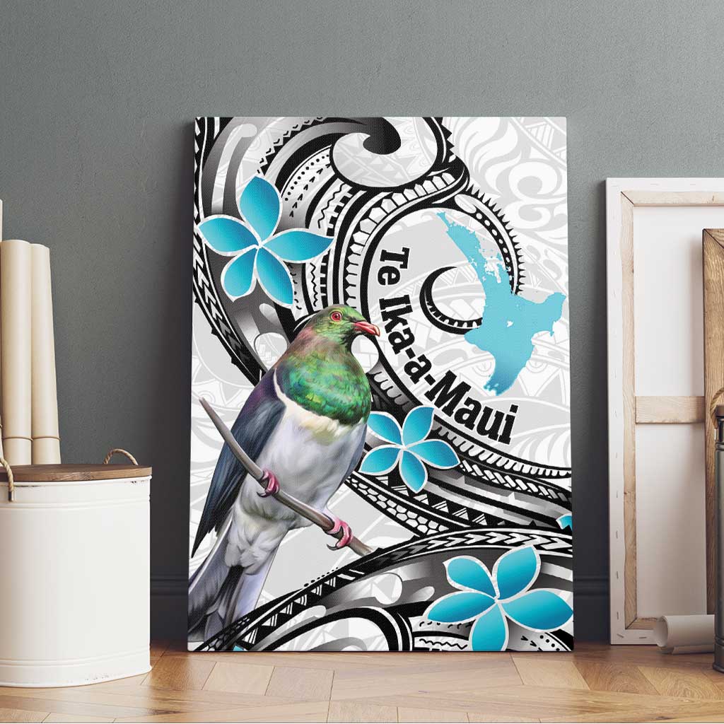 Aotearoa Te Ika-a-Maui Canvas Wall Art South Island Kekeru Maori Koru