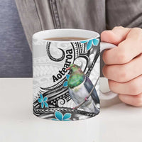 Aotearoa Te Ika-a-Maui Ceramic Mug South Island Kekeru Maori Koru - Polynesian Pride
