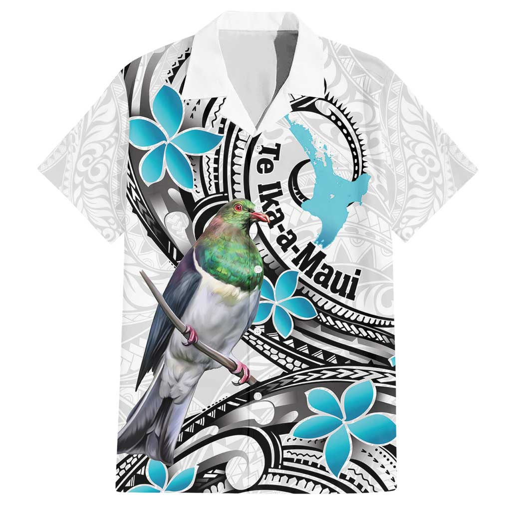 Aotearoa Te Ika-a-Maui Family Matching Short Sleeve Bodycon Dress and Hawaiian Shirt South Island Kekeru Maori Koru