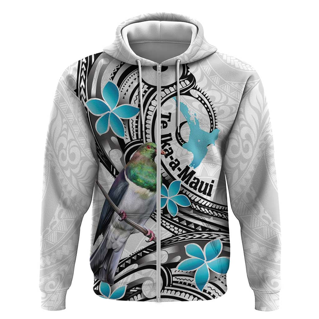 Aotearoa Te Ika-a-Maui Hoodie South Island Kekeru Maori Koru