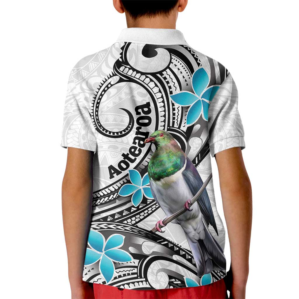 Aotearoa Te Ika-a-Maui Kid Polo Shirt South Island Kekeru Maori Koru LT14 - Polynesian Pride