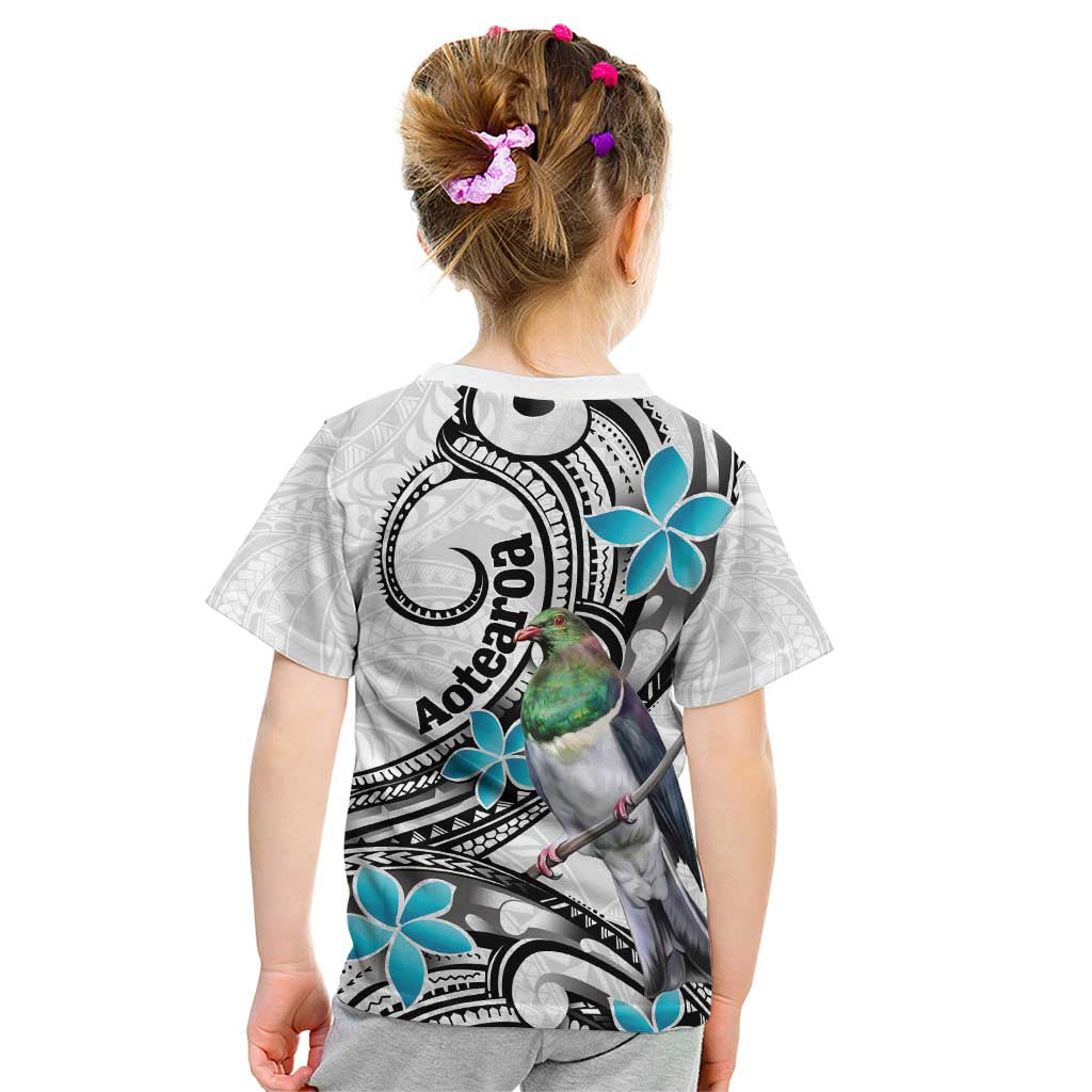 Aotearoa Te Ika-a-Maui Kid T Shirt South Island Kekeru Maori Koru LT14 - Polynesian Pride