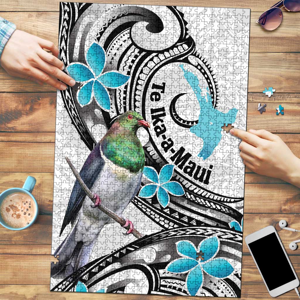 Aotearoa Te Ika-a-Maui Puzzle South Island Kekeru Maori Koru - Polynesian Pride