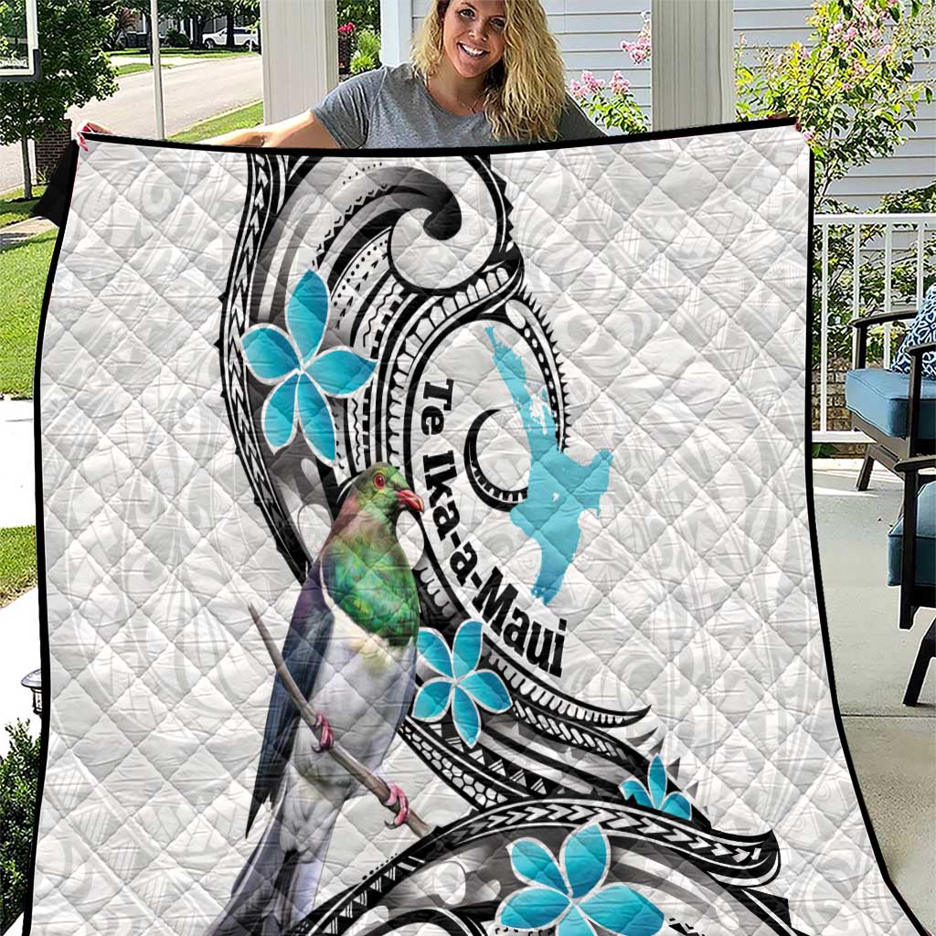 Aotearoa Te Ika-a-Maui Quilt South Island Kekeru Maori Koru
