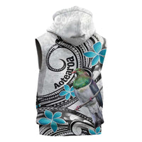 Aotearoa Te Ika-a-Maui Sleeveless Zip Hoodie South Island Kekeru Maori Koru - Polynesian Pride