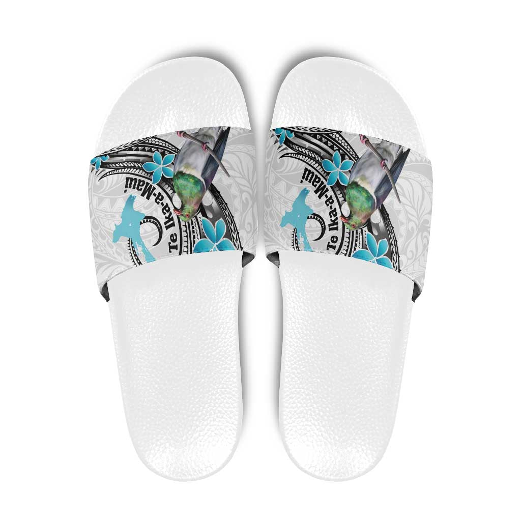Aotearoa Te Ika-a-Maui Slide Sandals South Island Kekeru Maori Koru - Polynesian Pride