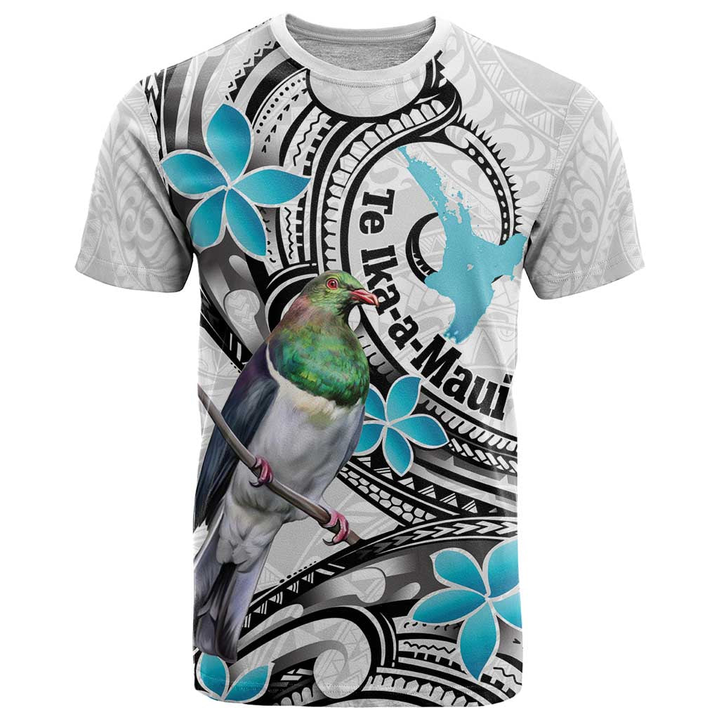 Aotearoa Te Ika-a-Maui T Shirt South Island Kekeru Maori Koru