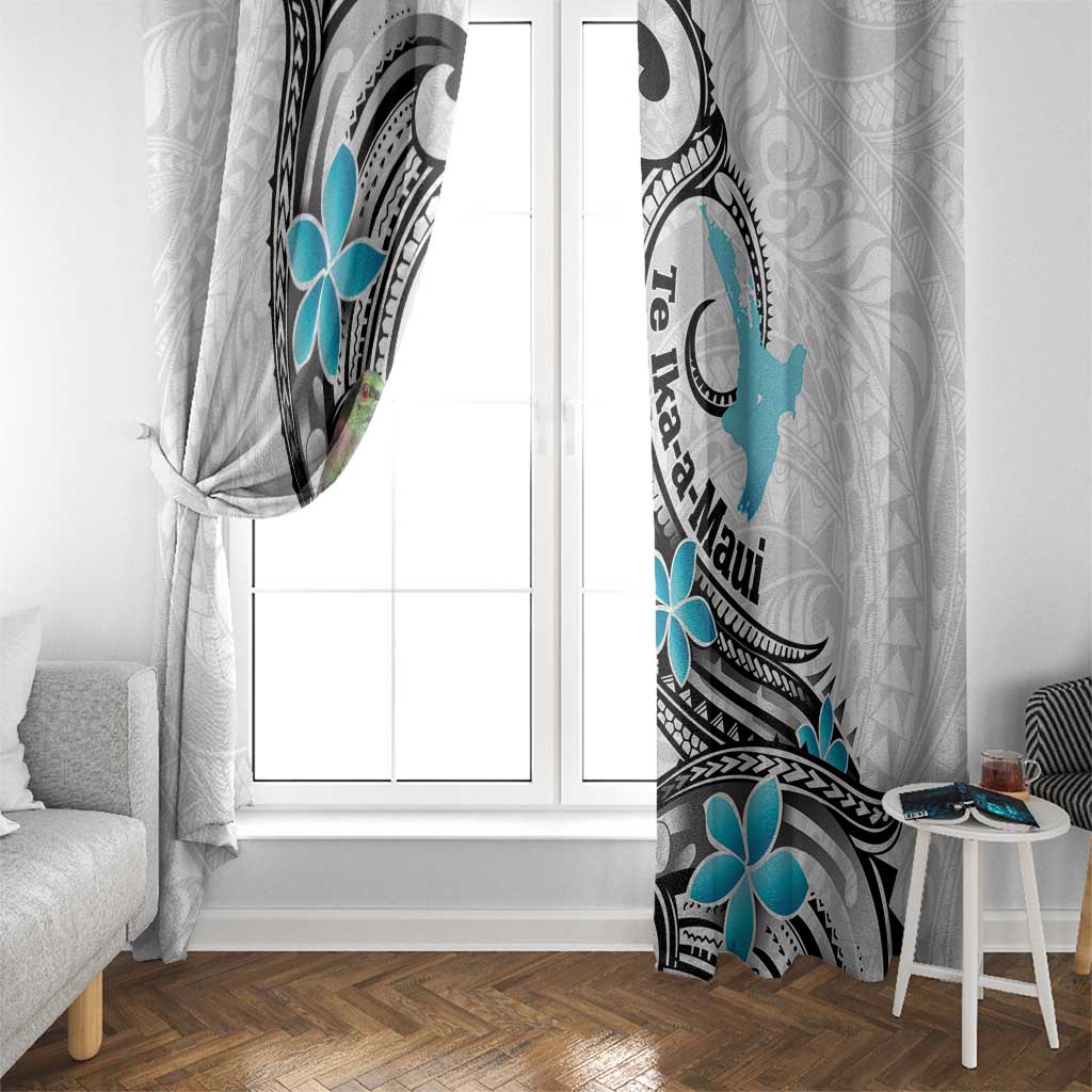 Aotearoa Te Ika-a-Maui Window Curtain South Island Kekeru Maori Koru