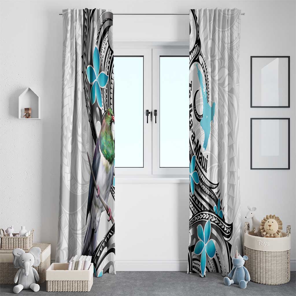 Aotearoa Te Ika-a-Maui Window Curtain South Island Kekeru Maori Koru