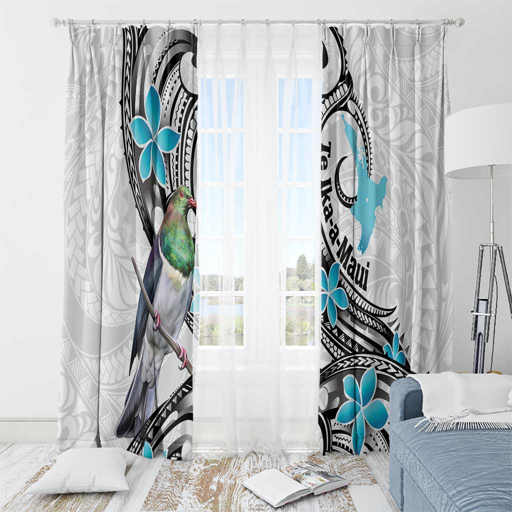 Aotearoa Te Ika-a-Maui Window Curtain South Island Kekeru Maori Koru