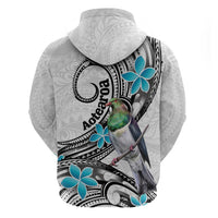 Aotearoa Te Ika-a-Maui Zip Hoodie South Island Kekeru Maori Koru