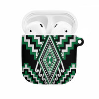 Green New Zealand Taniko Poutama Patikitiki AirPods Case - Polynesian Pride