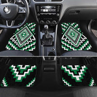 Green Aotearoa Taniko Poutama Patikitiki Car Mats