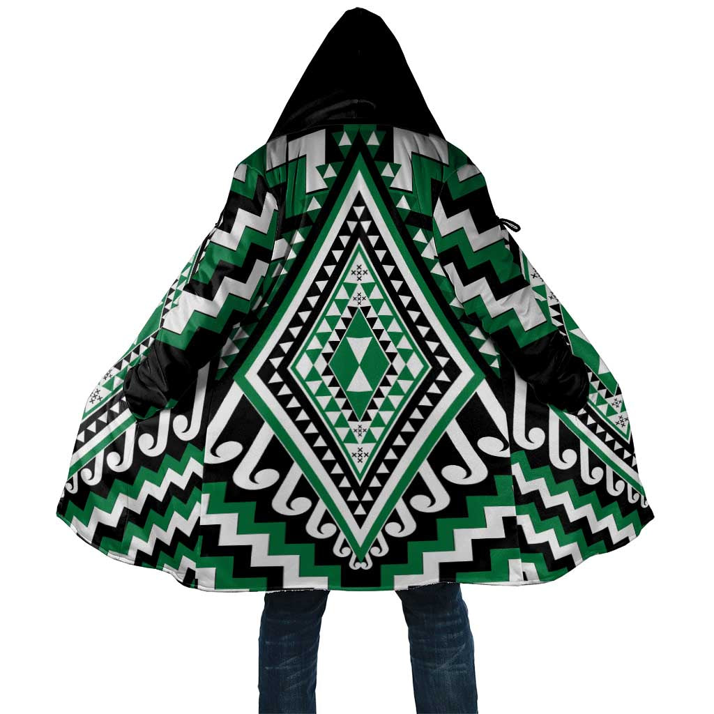 Green New Zealand Taniko Poutama Patikitiki Cloak - Polynesian Pride