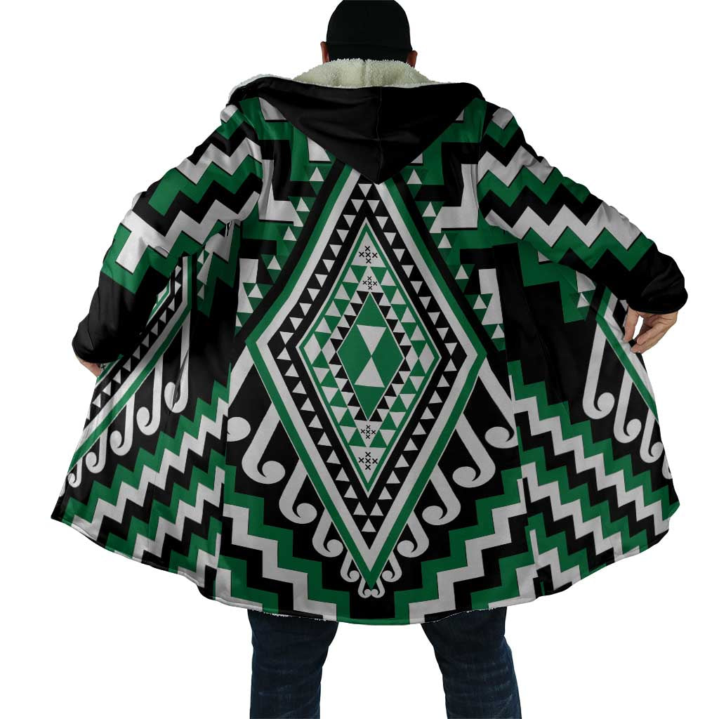 Green New Zealand Taniko Poutama Patikitiki Cloak - Polynesian Pride