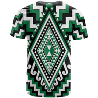 Green Aotearoa Taniko Poutama Patikitiki T Shirt