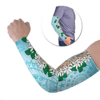 Cook Islands Tiare Maori With Conch Shell Arm Sleeves Pasifika Fest Polynesian Tattoo Turquoise