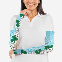 Cook Islands Tiare Maori With Conch Shell Arm Sleeves Pasifika Fest Polynesian Tattoo Turquoise