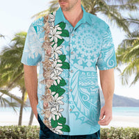 Cook Islands Tiare Maori With Conch Shell Hawaiian Shirt Pasifika Fest Polynesian Tattoo Turquoise