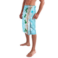 Cook Islands Tiare Maori With Conch Shell Lavalava Pasifika Fest Polynesian Tattoo Turquoise LT14 - Polynesian Pride