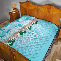 Cook Islands Tiare Maori With Conch Shell Quilt Pasifika Fest Polynesian Tattoo Turquoise