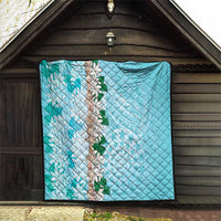 Cook Islands Tiare Maori With Conch Shell Quilt Pasifika Fest Polynesian Tattoo Turquoise