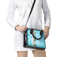 Cook Islands Tiare Maori With Conch Shell Shoulder Handbag Pasifika Fest Polynesian Tattoo Turquoise
