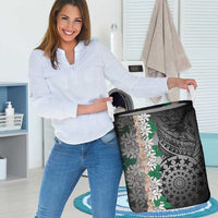 Cook Islands Tiare Maori With Conch Shell Laundry Basket Pasifika Fest Polynesian Tattoo Black