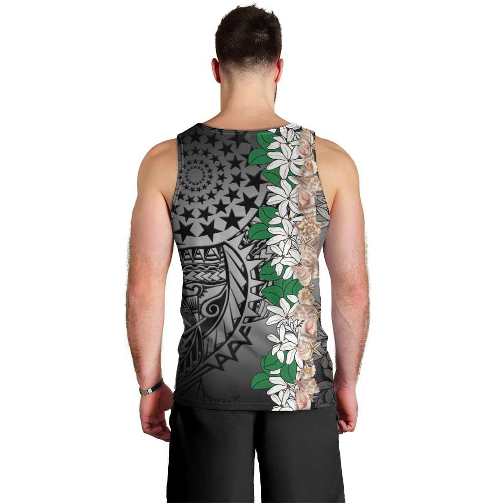 Cook Islands Tiare Maori With Conch Shell Men Tank Top Pasifika Fest Polynesian Tattoo Black