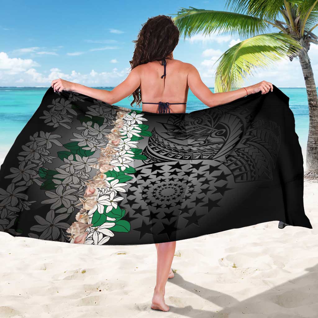 Cook Islands Tiare Maori With Conch Shell Sarong Pasifika Fest Polynesian Tattoo Black