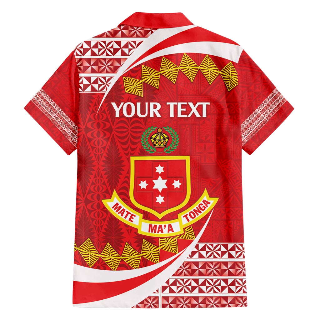 Personalised Kolisi Tonga College Atele Family Matching Off Shoulder Short Dress and Hawaiian Shirt Mate Maa Tonga 142 Years Anniversary