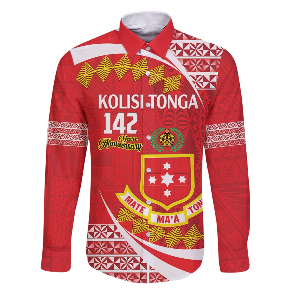 Personalised Kolisi Tonga College Atele Family Matching Summer Maxi Dress and Hawaiian Shirt Mate Maa Tonga 142 Years Anniversary