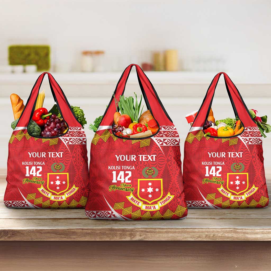 Personalised Kolisi Tonga College Atele Grocery Bag Mate Maa Tonga 142 Years Anniversary