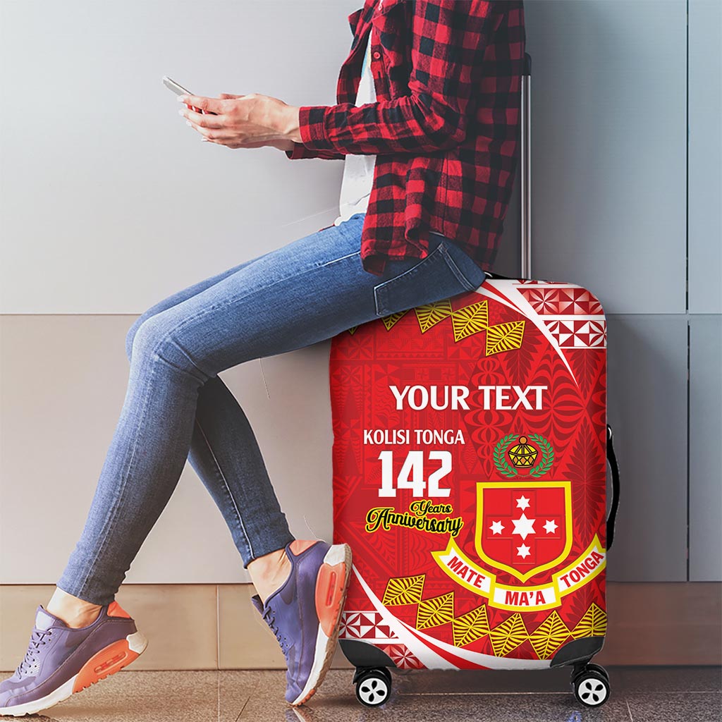 Personalised Kolisi Tonga College Atele Luggage Cover Mate Maa Tonga 142 Years Anniversary